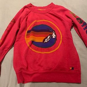 pink aviator nation logo crew neck 💗💗